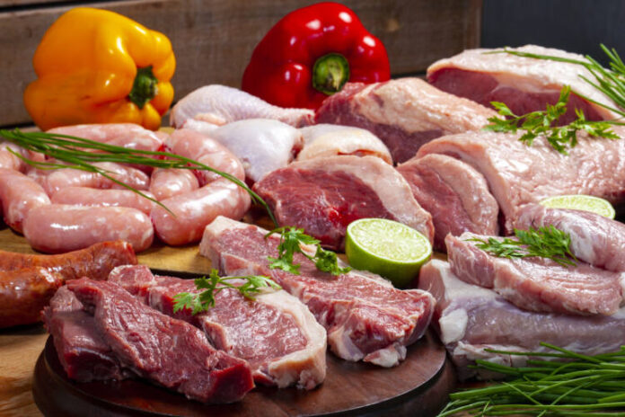 Butcher, raw meats, meat, picanha, pork, sausage, chicken