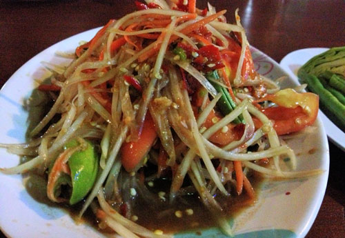 เมนูที่ 3 - ส้มตำปูปลาร้า