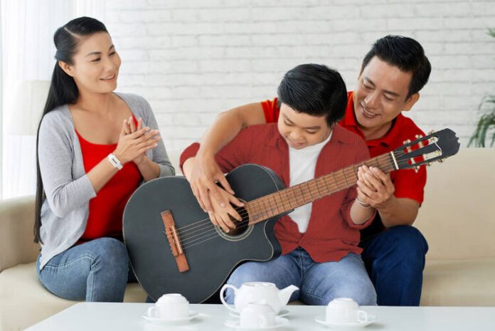 Playing Guitar with Dad