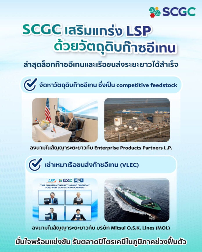 6 SCGC เสริมแกร่ง LSP ด้วยวัตถุดิบก๊าซอีเทน