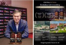 เซ็นทรัลพัฒนา ท็อปฟอร์มคว้า 2 รางวัลใหญ่ Retail Asia Awards 3 ปีซ้อน ย้ำผู้นำอสังหาฯ ยั่งยืน