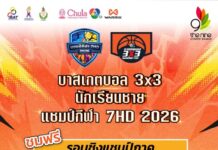 เดือดรับหน้าฝน! ร่วมเชียร์บาส 3×3 นักเรียนชาย ‘แชมป์กีฬา 7HD 2026’ รอบชิงภาคกลางที่เดอะไนน์ พระราม 9