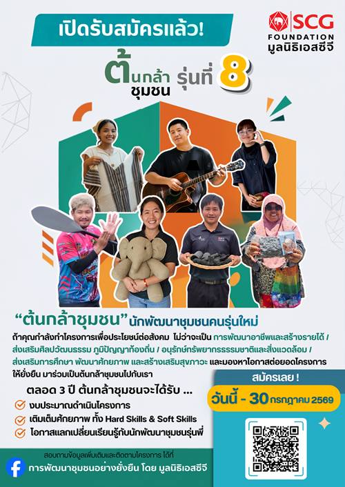 Poster_รับสมัครต้นกล้าชุมชนรุ่นที่ 8,