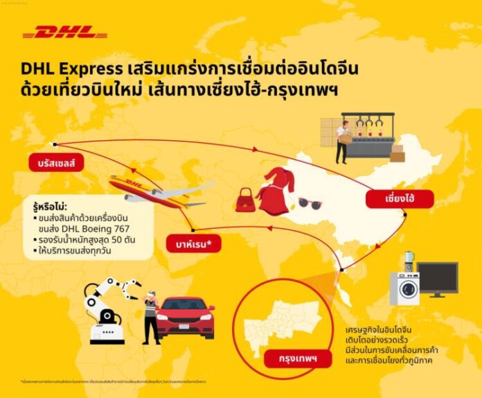 DHL Express - new flight Shanghai to Bangkok TH