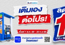 พีทีที สเตชั่น ขยายปั๊ม “เติมเอง” 285 แห่งทั่วไทย! จัดโปรแรงลดน้ำมันทุกชนิด 1 บาท/ลิตร ถึง 30 ก.ย. นี้