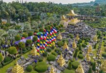 “นงนุช เวิลด์ พัทยา” โบกสะบัดธงมนตรา 9 ต้น ส่งแรงอธิษฐานจากหิมาลัยถึงคนไทย ให้แคล้วคลาดจากภัยพิบัติ
