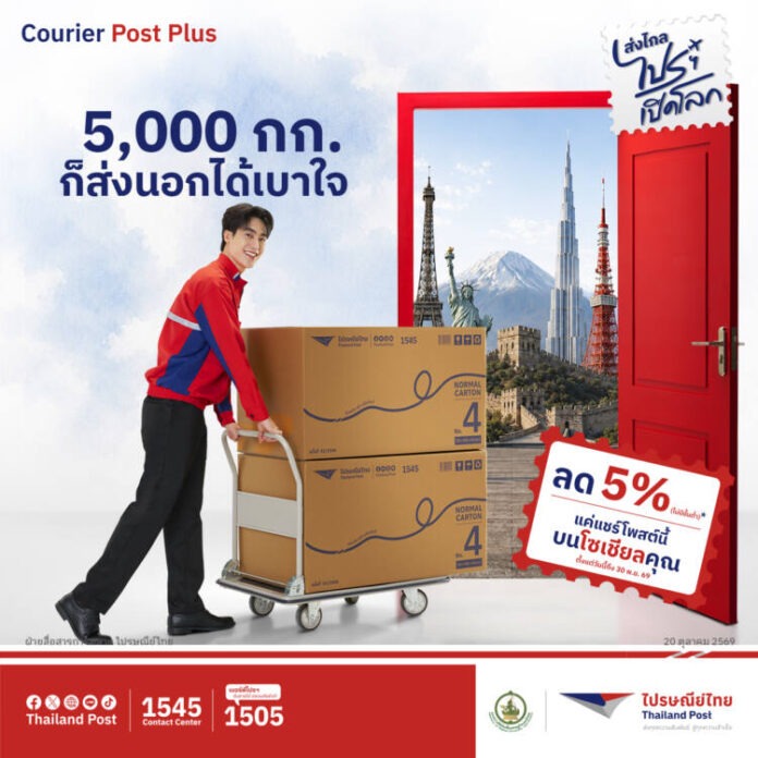 Main 02_พาร้านค้าไทยโตไกลทั่วโลก! ไปรษณีย์ไทยปลดล็อกโจทย์ส่งออก SMEs ผ่าน Courier Post Plus